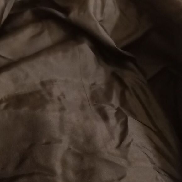 Vintage 70's Mens 9 Pocket Brown Leather Matrix Car Coat sz M - Picture 11 of 11